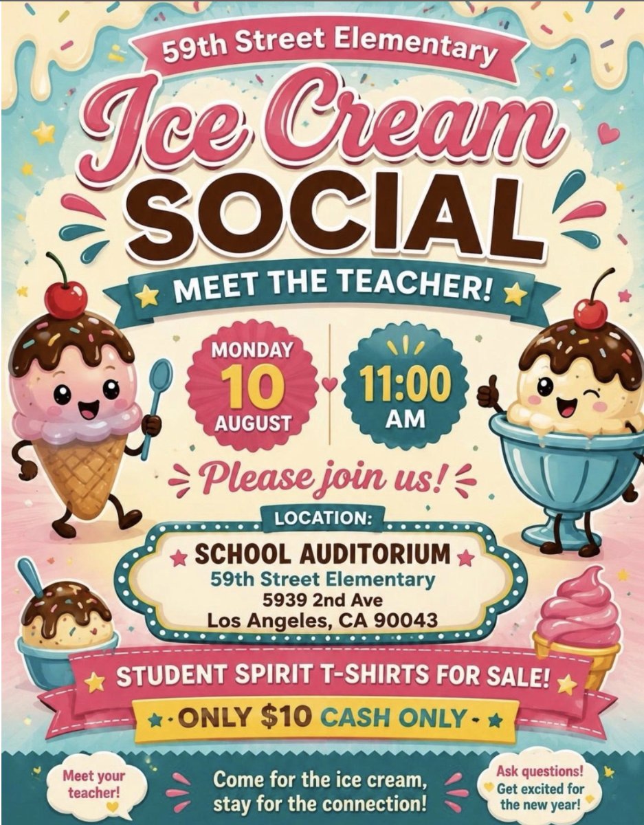 Ice Cream Social Flyer